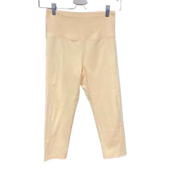 Girlfriend Collective High Waist Capri Leggings Sunburst Yellow Size Small - Picture 2 of 12